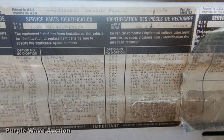 image for item DN7474 2002 GMC C7500  bucket truck