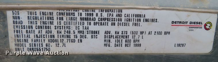 image for item DN7998 1999 Detroit Diesel Series 60  engine