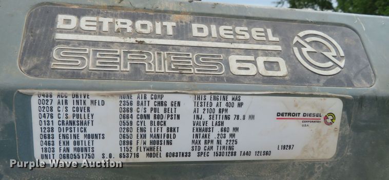 image for item DN7998 1999 Detroit Diesel Series 60  engine