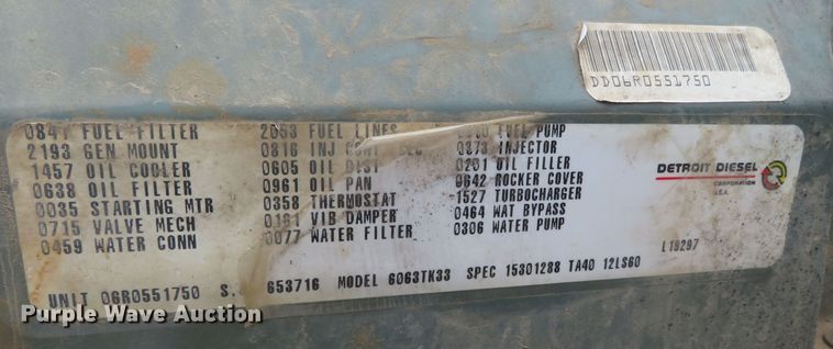 image for item DN7998 1999 Detroit Diesel Series 60  engine