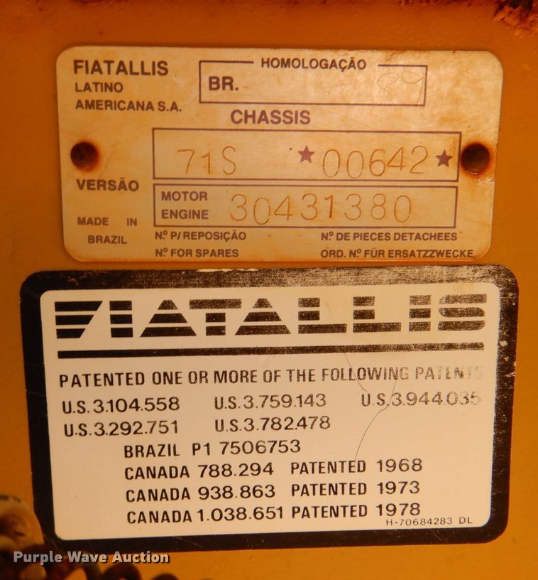 image for item DP4039 1995 Fiat-Allis FG85A motor grader