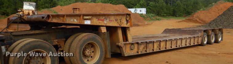 image for item DP4043 1978 Hercules 50DLB-F  lowboy equipment trailer