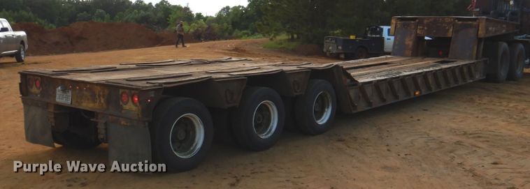 image for item DP4043 1978 Hercules 50DLB-F  lowboy equipment trailer