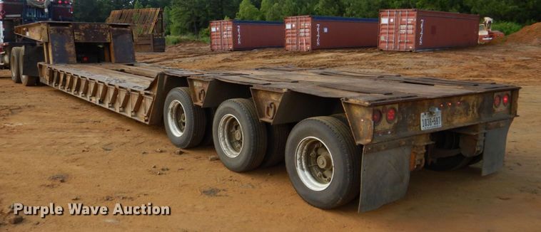 image for item DP4043 1978 Hercules 50DLB-F  lowboy equipment trailer