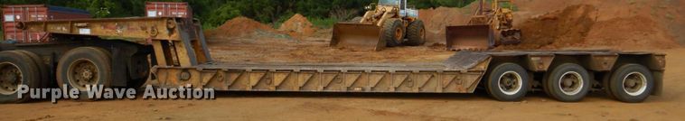 image for item DP4043 1978 Hercules 50DLB-F  lowboy equipment trailer