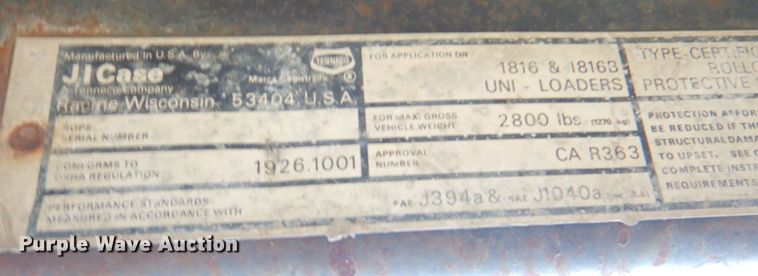 image for item DP4180 1980 Case 1816B  skid steer loader