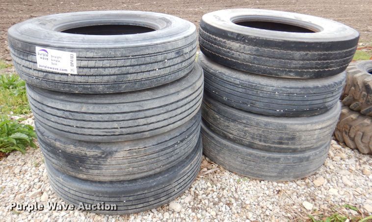 image for item DP4183 (8) 11R24.5 tires