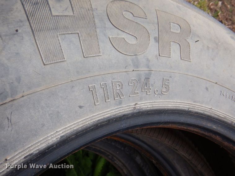 image for item DP4183 (8) 11R24.5 tires