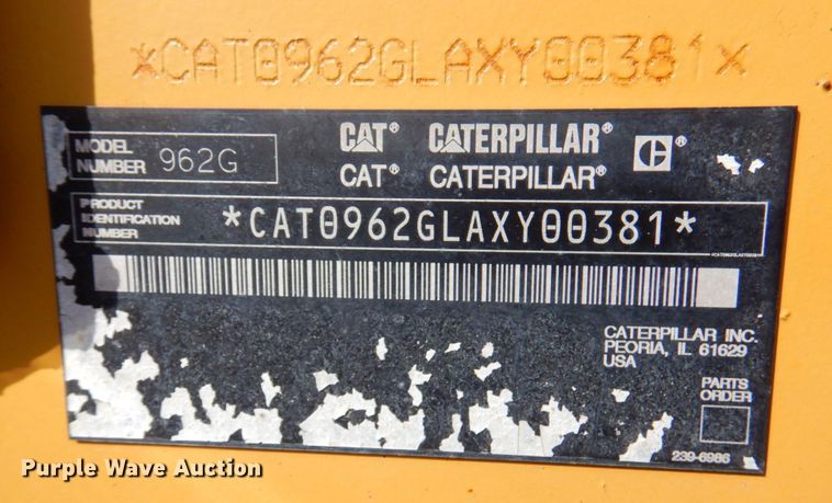 image for item DP4234 2005 Caterpillar 962GII  wheel loader