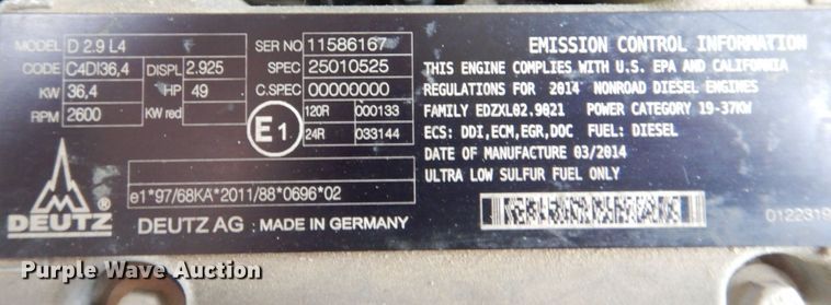 image for item DP5540 2014 Genie S40  boom lift