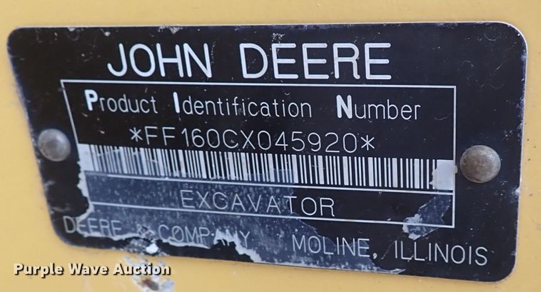 image for item DS7075 2006 John Deere 160C LC  excavator