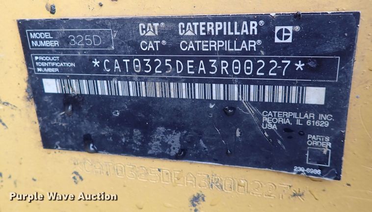 image for item DS7085 2006 Caterpillar 325DL  excavator