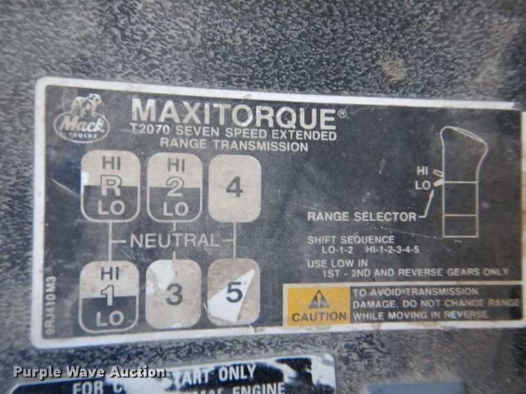 image for item DS8038 1995 Mack RD690S  dump truck