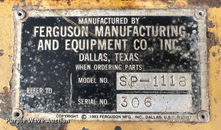 image for item DS8289 Ferguson SP-1118  pneumatic roller