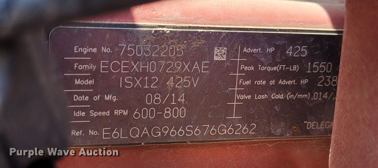 image for item FC9155 2015 Kenworth T800  hydrovac truck