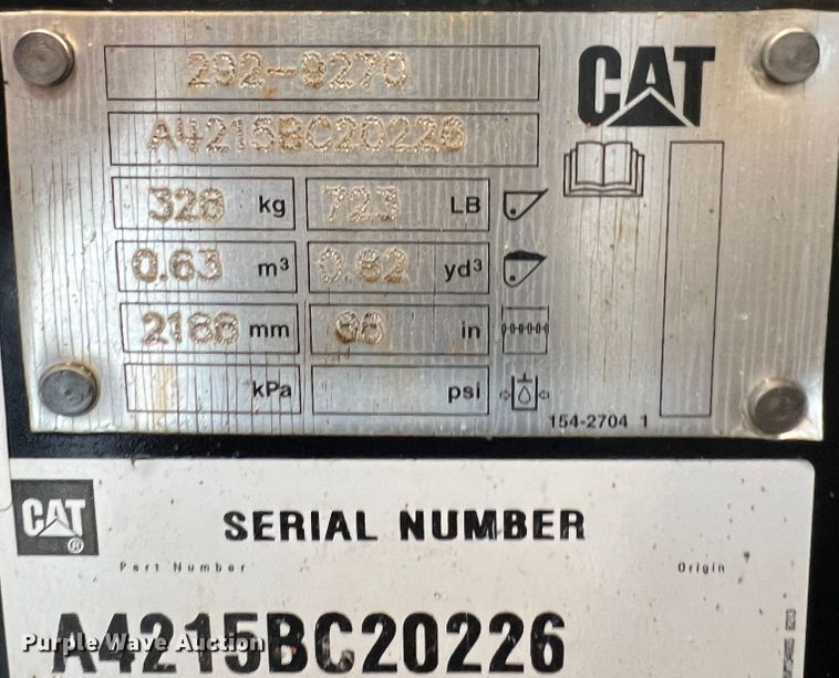 image for item HL9079 2018 Caterpillar 272D2  skid steer loader