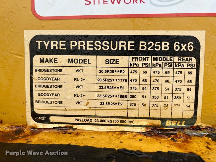 image for item HL9086 1995 Bell B25B  haul truck