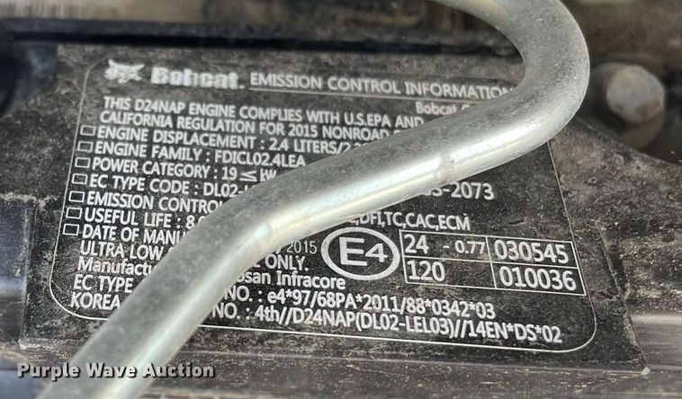 image for item JC9866 2015 Bobcat S650  skid steer loader