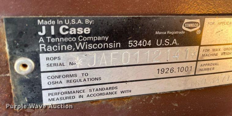 image for item JC9879 1992 Case 1840  skid steer loader