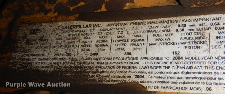 image for item JH9771 2004 GMC C7500  forestry bucket truck