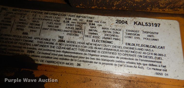 image for item JH9771 2004 GMC C7500  forestry bucket truck