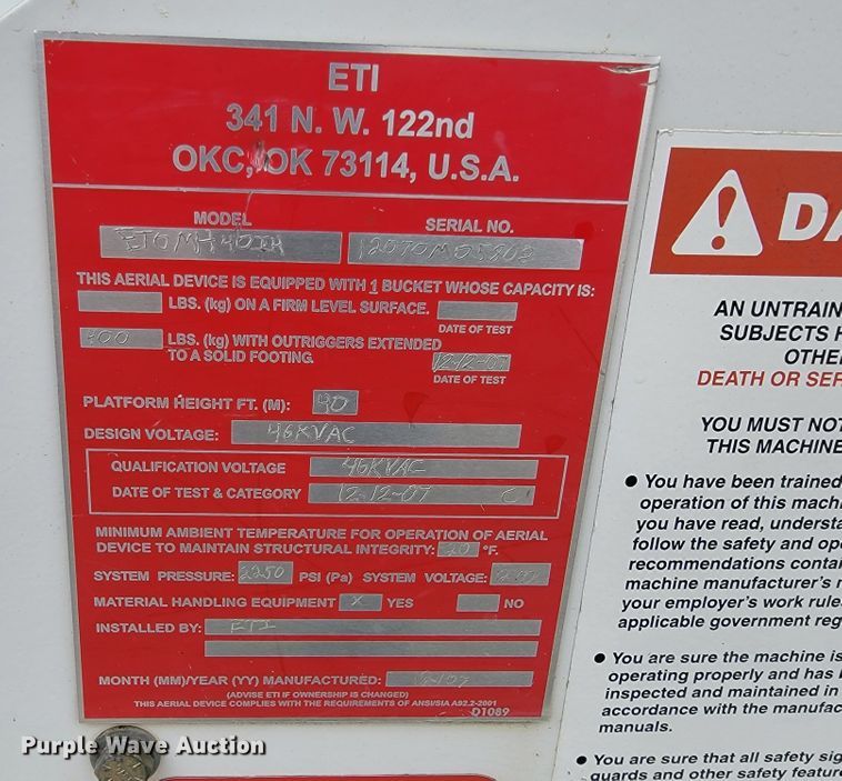 image for item JL9425 2008 Ford F550 Super Duty  bucket truck