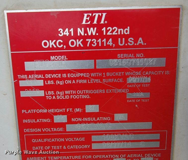 image for item JL9426 2015 Ford F550 Super Duty  bucket truck