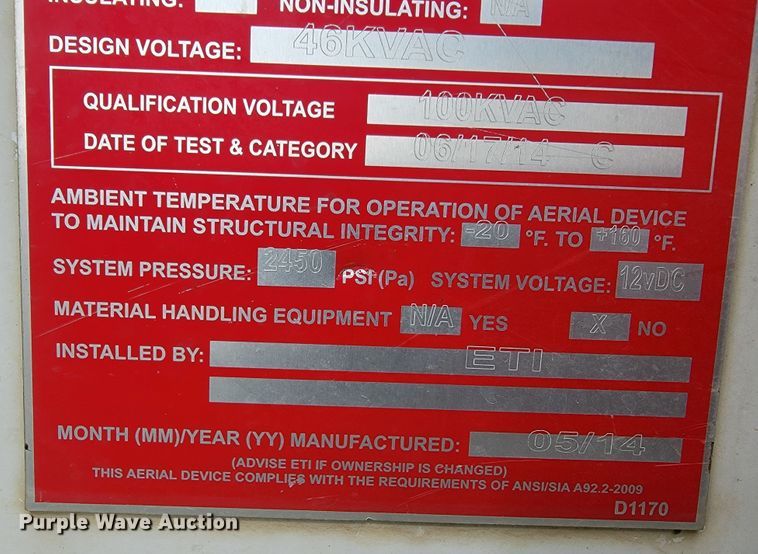 image for item JL9426 2015 Ford F550 Super Duty  bucket truck