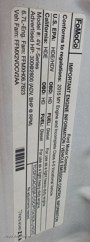 image for item JL9426 2015 Ford F550 Super Duty  bucket truck