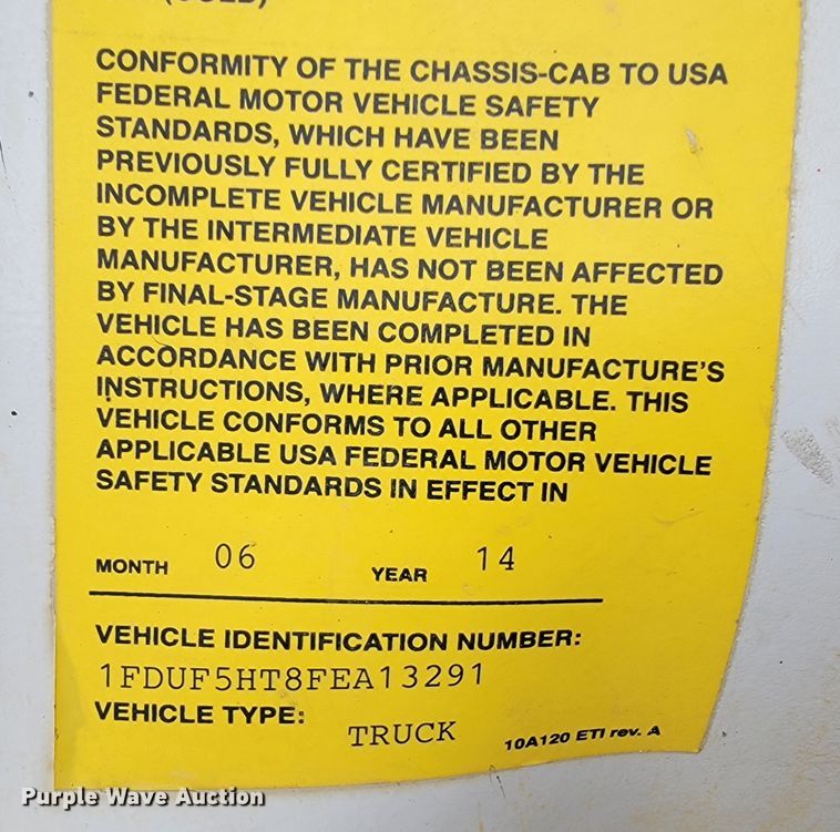 image for item JL9426 2015 Ford F550 Super Duty  bucket truck