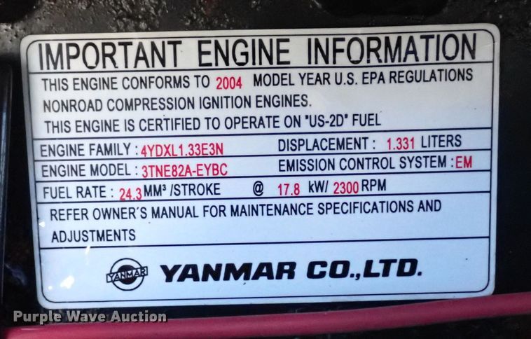 image for item JU9241 2004 Case CX31  mini excavator