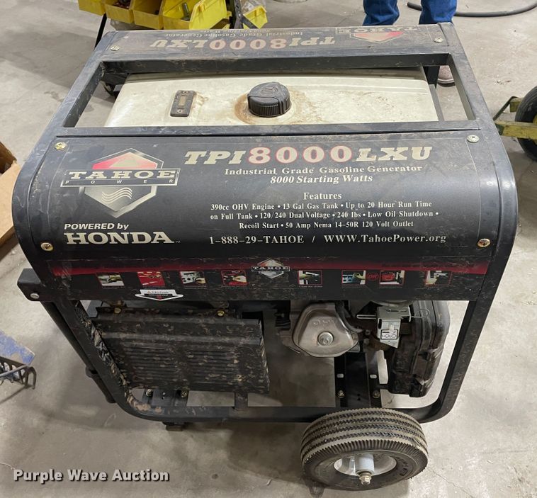 image for item JX9829 Tahoe TPI8000LXU  generator