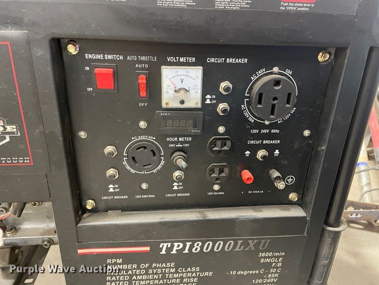 image for item JX9829 Tahoe TPI8000LXU  generator