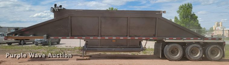 image for item KA9316 1999 Red River  bottom dump trailer
