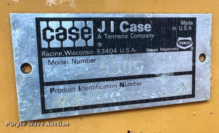 image for item KC9987 1995 Case 550G  dozer