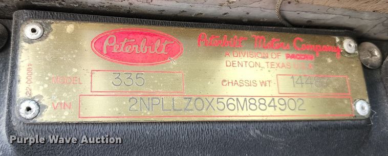 image for item KF9042 2006 Peterbilt 335  ready mix truck