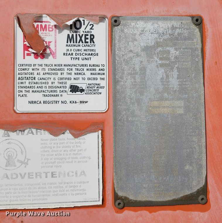 image for item KF9050 2002 Kenworth W900  ready mix truck