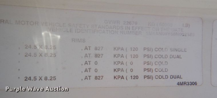 image for item KP9074 2008 Mack CHU613  water truck