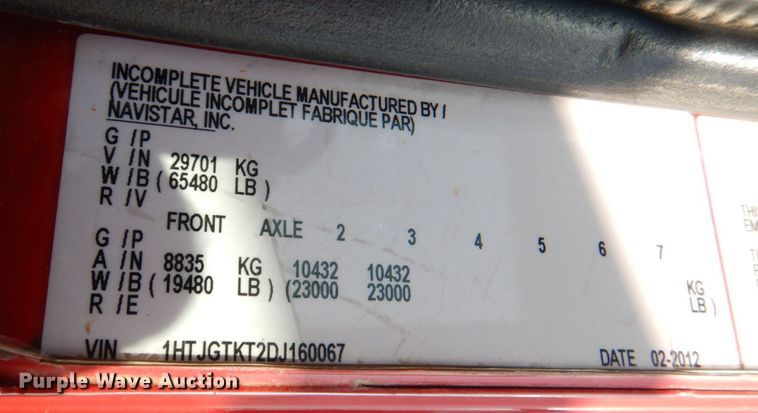 image for item KP9075 2013 Caterpillar CT660  vacuum truck