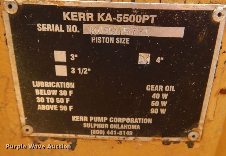 image for item KP9119 Kerr KA-5500PT  pump