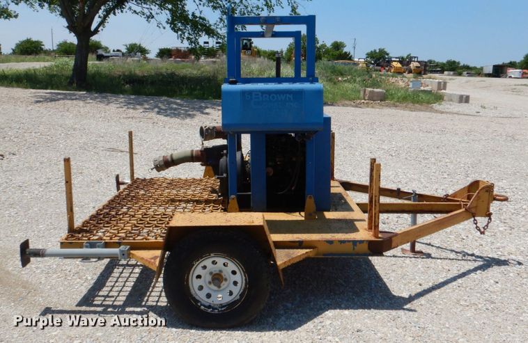 image for item KP9128 Shop built  irrigation pump trailer
