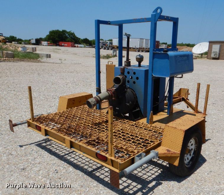 image for item KP9128 Shop built  irrigation pump trailer