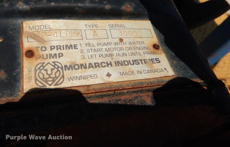 image for item KP9128 Shop built  irrigation pump trailer