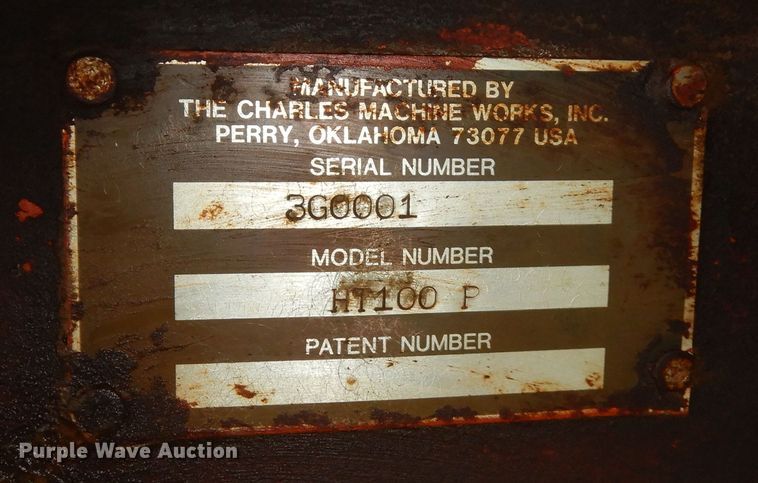 image for item MD9173 1990 Ditch Witch HT100  cable plow