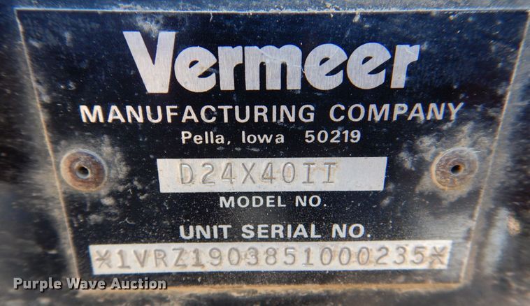 image for item MF9101 2005 Vermeer D24X40 Series II  directional boring unit