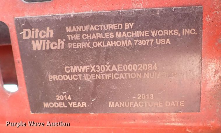 image for item MF9341 2014 Ditch Witch FX30  vacuum excavator