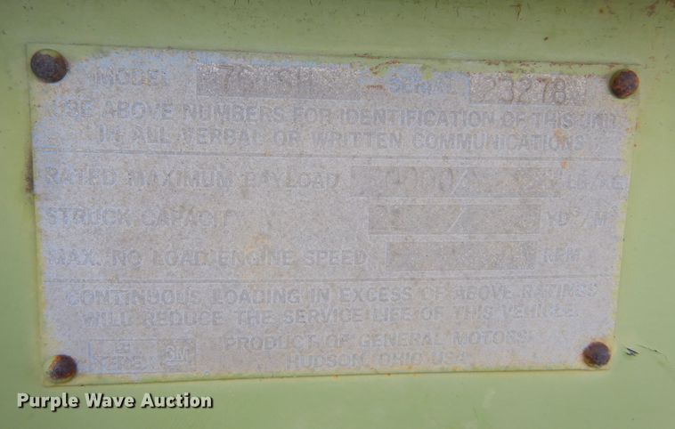 image for item MX9898 Terex S24  conventional scraper