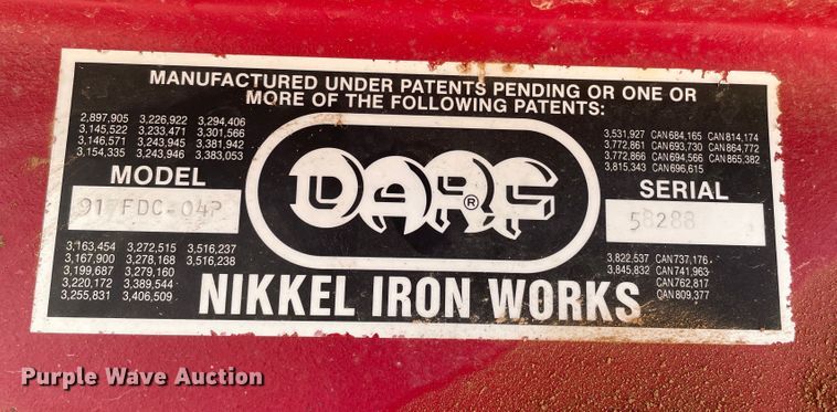 image for item DJ5130 Darf 91FDC-04P  hay rake