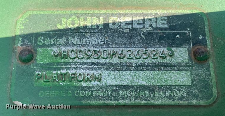 image for item DJ5157 1991 John Deere 9600  combine