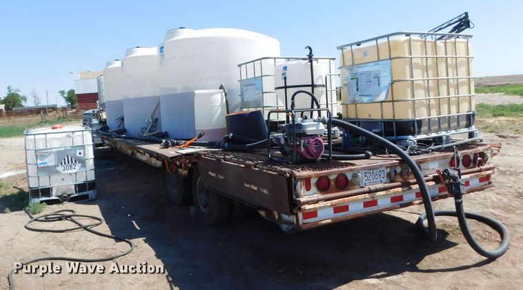 image for item DJ7649 1979 Trail-Eze 5542-1320  drop deck equipment trailer